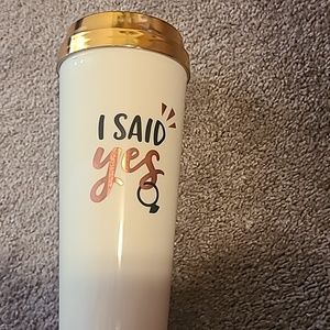 Wedding engagement coffee cup